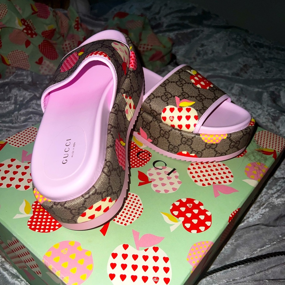 Brand New Gucci Platform Slides. Willing to Negotiate